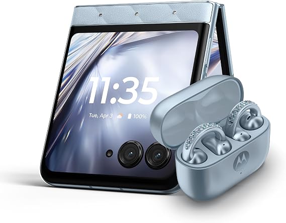 Motorola razr – 2025 and Moto Buds Loop with Crystals by Swarovski