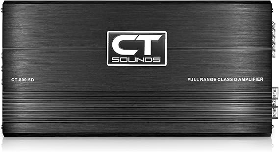 CT Sounds CT-800.5D 1000 Watt Full-Range Class D 5-Channel Car Amplifier