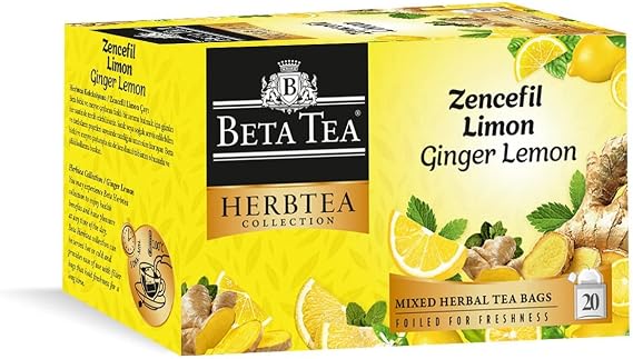 Beta Tea Zencefil Limon Çayı 20 Adet - Beta Herbtea Collection