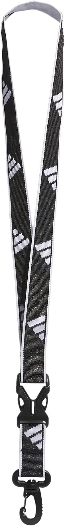 adidas Lanyard for Keys, ID Badge Holder, Keychain with Breakaway Buckle