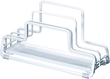 Asvel 2628 N Posay W Court Cutting Board with Stand Tray, White