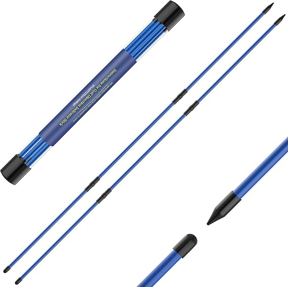 Seticek 2 Pack 48" Golf Alignment Sticks,for Aiming,Putting,Swing | Upgraded Collapsible Alignment Stick with Clear Tube Case