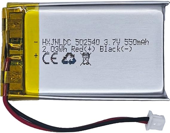 502540 3.7v Battery 550mAh for Sena SMH5 Motorcycles Bluetooth Headset Battery Replacement Sena SMH5-FM SMH5D SPH10H-FM Part Number (P/N): ICP40/25/40P fits Nextbase 312GW HD Recording DVR Cam