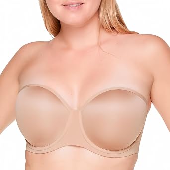 Thirdlove Classic Strapless Bra, Underwire, High Support, Removable Straps & No-Slip Silicone Grip, Supportive Bras for Women