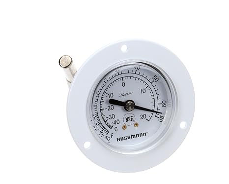 Hussmann 0443312, Thermometer-2 Dial White