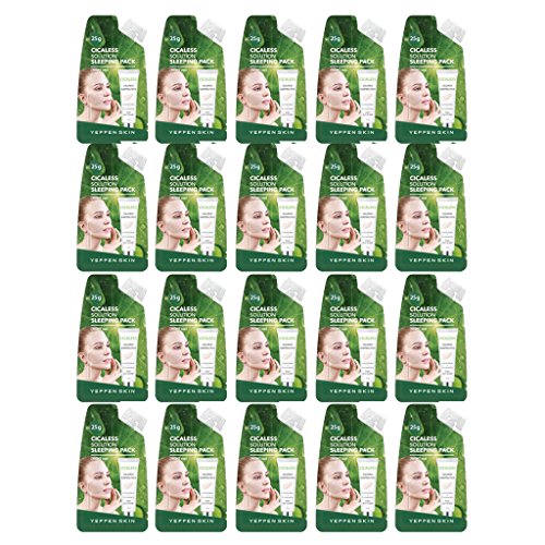 [YEPPEN SKIN] Cicaless Solution Sleeping Pack 25g Pack KitSpouted Pouch Cosmetics Facial Travel Skin Care 20 Pack