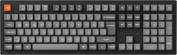 K10 Max QMK Kablosuz Mekanik Klavye Super Kırmızı mekanik anahtar (K10M-H1-TR)