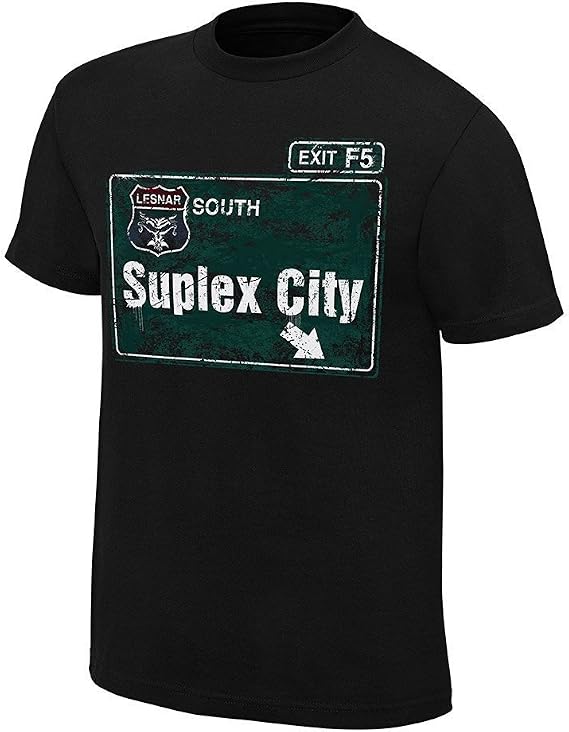DABU Men's Brock Lesnar Suplex City T-Shirt Black Small