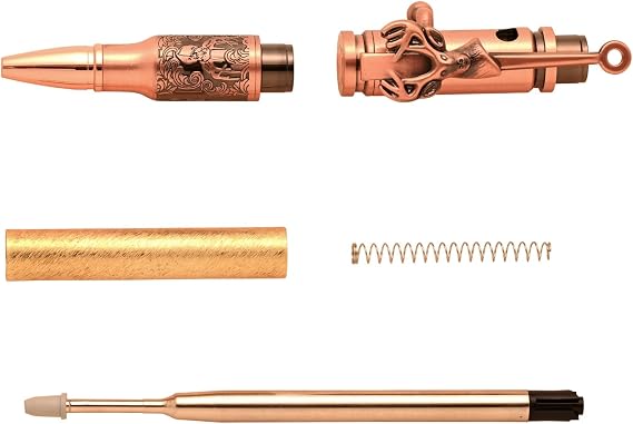 Penn State Industries PKCP8DHAC Deer Hunter Bolt Action Pen Kit Woodturning Project (2pack in Antique Copper)