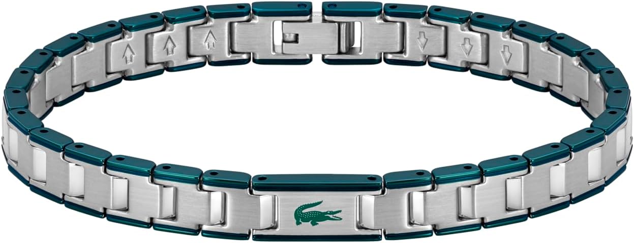 Lacoste Men's METROPOLE EDGE Collection Link Bracelet in Stainless Steel