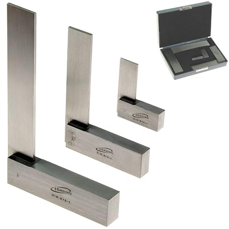iGaging Machinist Square 90 Right Angle Precision Engineer Set 2" 4" 6", 3 Piece ...