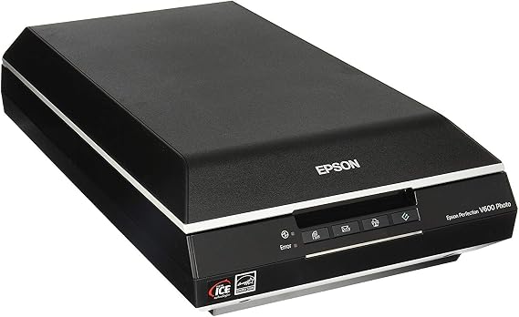 Epson Perfection V600 Photo Wired USB Connectivity Color Scanner - 6400 x 9600 dpi, Enlargements up to 17" x 22" Flatbed Image Scanner