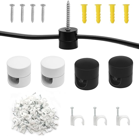4 Pcs Ceiling Cable Mount Hook Heavy Duty Elegant