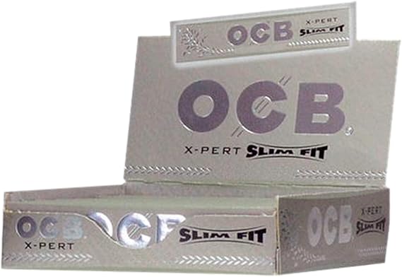 OCB - X-Pert King King Slim (109mm) Size Rolling Papers - Display Case of 24 Booklets with 32 Leaves per Booklet (768 Total)
