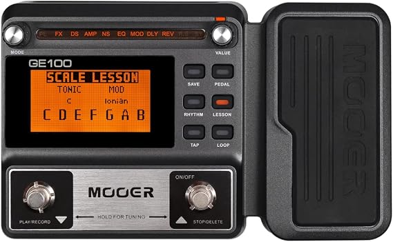 MOOER GE100 Multi-Effects Guitar Pedal 80 Presets, 66 Effects