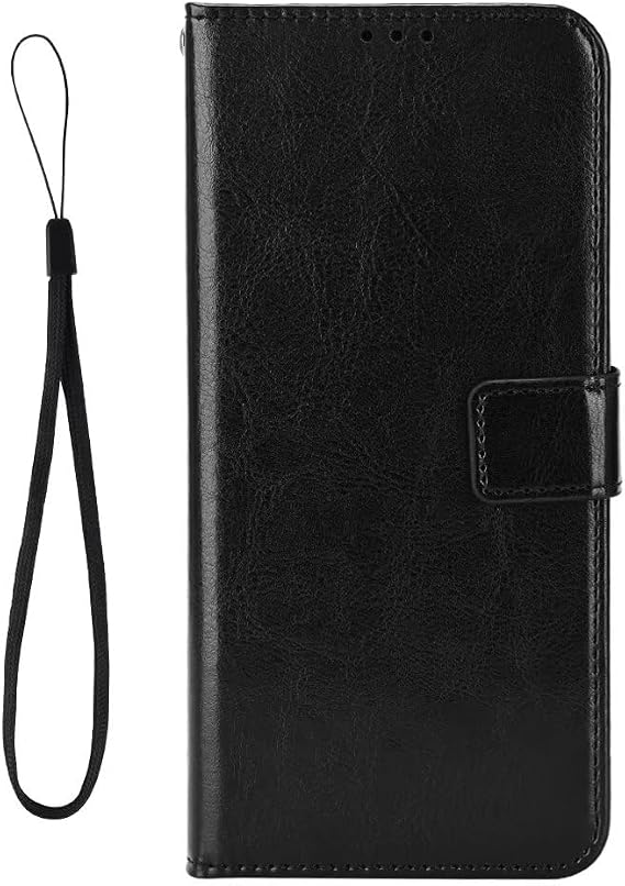 Compatible with/Replacement for Sharp Aquos Zero2 PU Leather Wallet Case Flip Cover BYTXFM (Black)