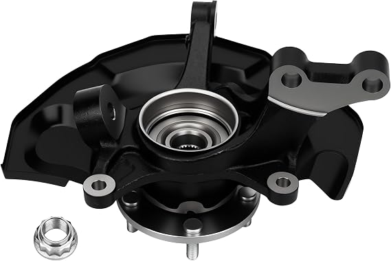 698-429 Front Left Steering Knuckle and Hub Assembly Compatible with 2004-2006 Toyota Sienna 3.3L V6, 2007-2010 Toyota Sienna 3.5L V6, Driver Side, Replaces LK061