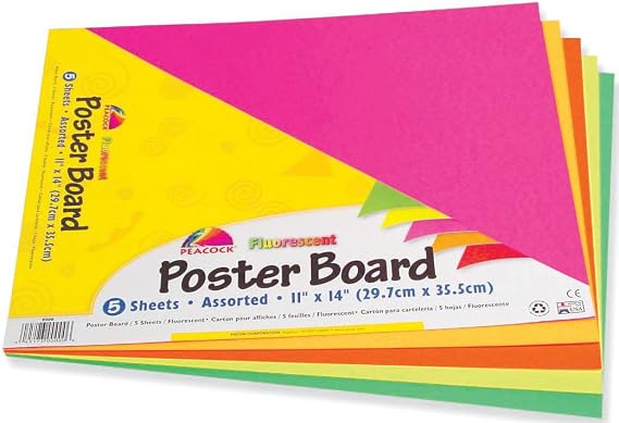 UCreate Neon Coated Poster Board, Signs, Presentations