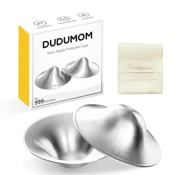 The Original Silver Nursing Cups -999 Silver Nipple Shield, Regular