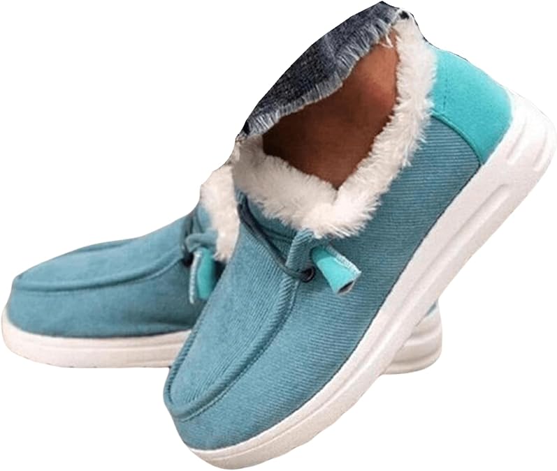 Fur Boots For Women Winter Snow Boots Classic Faux Fur Lined Slip On Ankle Booties Fashion Casual Warm Loafers Shoes