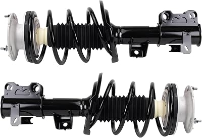 TRQ Front Driver and Passenger Side Strut and Spring Assembly Set Loaded Compatible with 13–19 Cadillac ATS All Wheel Drive
