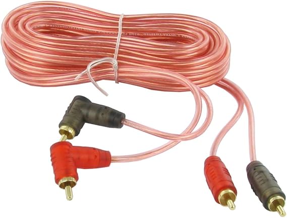 Transparent RCA Interconnect Audio Cables 1.5 FT.