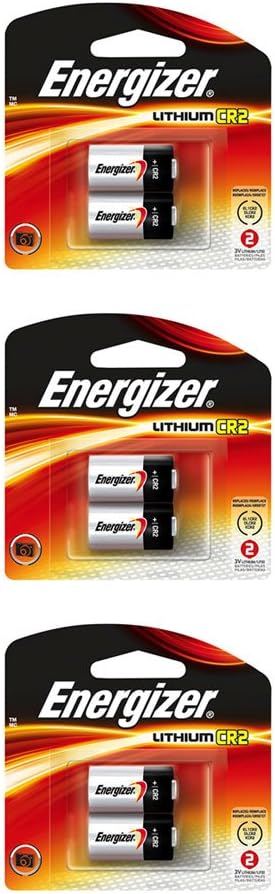 Energizer 6X CR2 Battery CR17355 EL1CR2 DLCR2 Lithium 3v Photo Carded Fresh