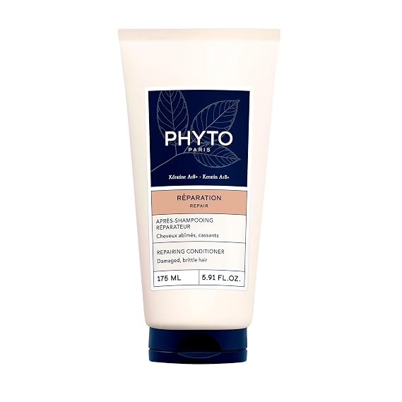 PHYTO REPAIR Restructuring Conditioner, Vegan, Silicone Free Conditioner, Repairing, Strengthening for Damaged Hair and Brittle Hair, 5.91 fl.oz.