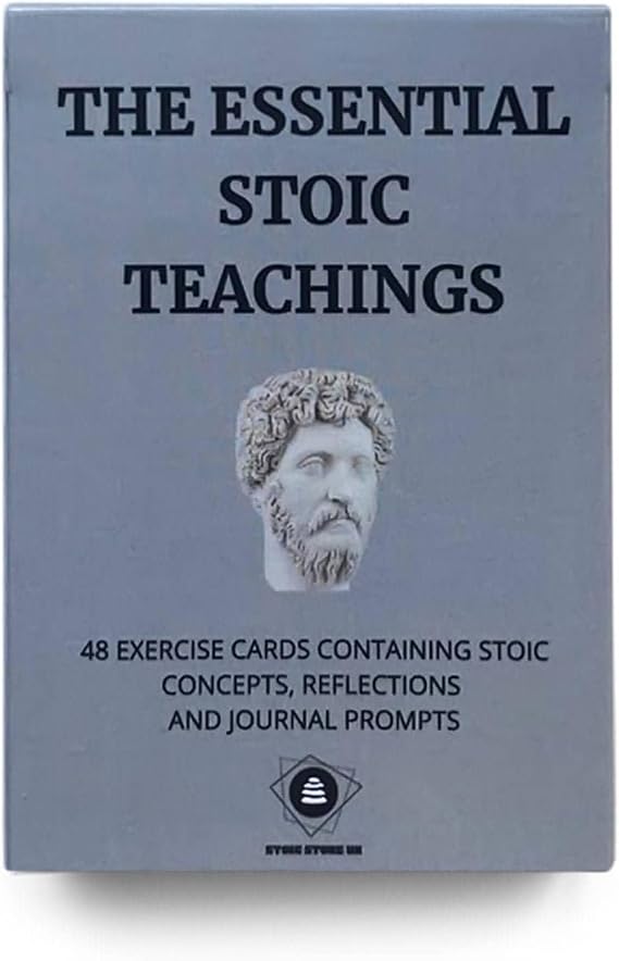 STOIC STORE UK Stoic Cards - Daily Stoic Journal Prompts - Daily Stoicism Reflections - Stoic Philosophers Quotes and Wisdom - Perfect for The Practicing Stoic
