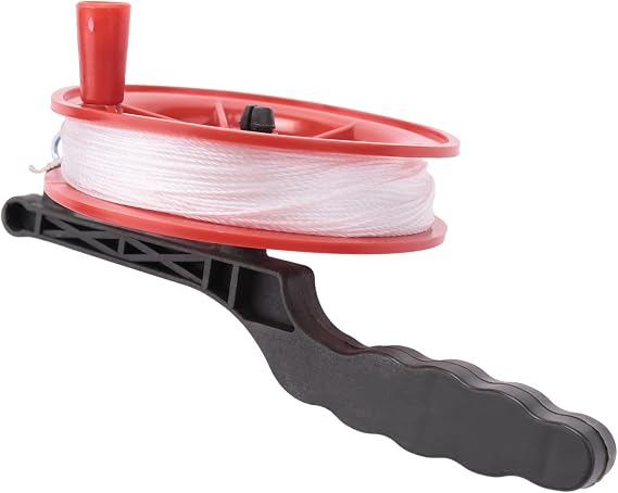 100M Twisted String Line Red Wheel Kite Reel Winder