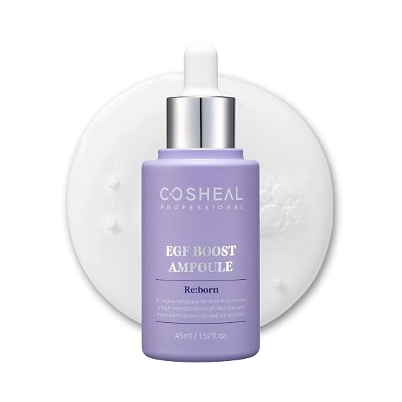 EGF Boost Ampoule 1.52 fl oz, Skin-Firming Anti-Aging Serum with Peptide & Amino Acid Complex, Boosts Elasticity & Fibroblast Activity, Wrinkle Care, Korean Skin care