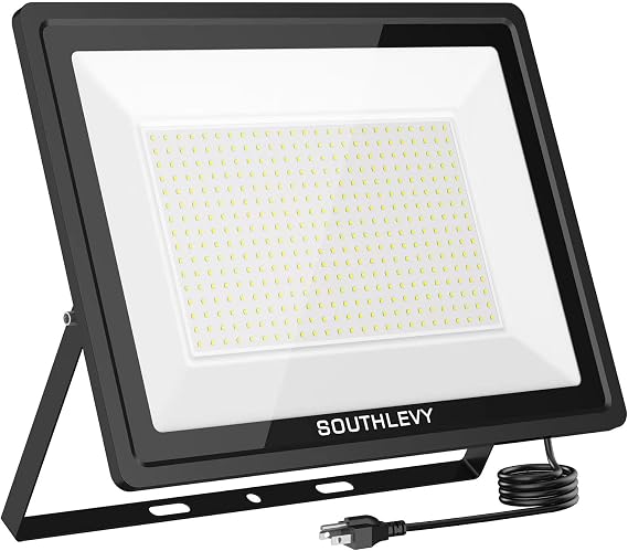 500W Outdoor LED Flood Light, 50000lm Super Bright, 6000k Daylight White, IP66 Waterpoof, 85v-277v Security Lights for Sport Court Arena Parking Lot