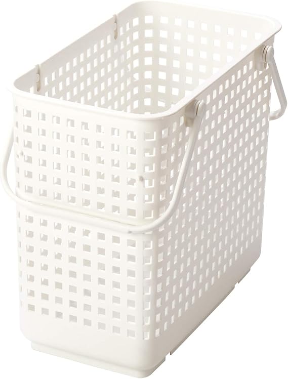 LIKE-IT Laundry Laundry Storage Stacking Laundry Basket (L), White, LBB-12C, Biomass Plastic, Approximately 30% Used