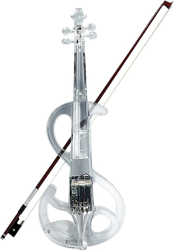 4/4 Electric Violin Transparent Body Plastic Violin called Crystal Violin