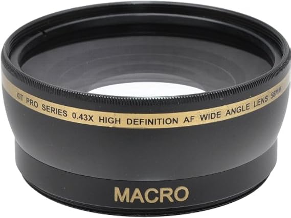 Xit XT58WAB 58mm 0.43 Wide Angle Lens (Black)