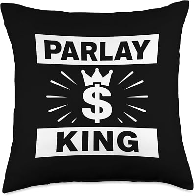 Parlay King Sports Betting Gambling Odds DFS Moneyline Over Throw Pillow