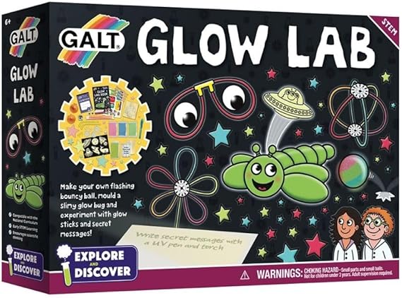 Galt Toys, Glow Lab, Science Kits for Kids, Ages 6+, Multicolor