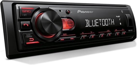 Pioneer MVH-S230BT 1-Din Car Stereo with Bluetooth, USB, AM/FM Radio
