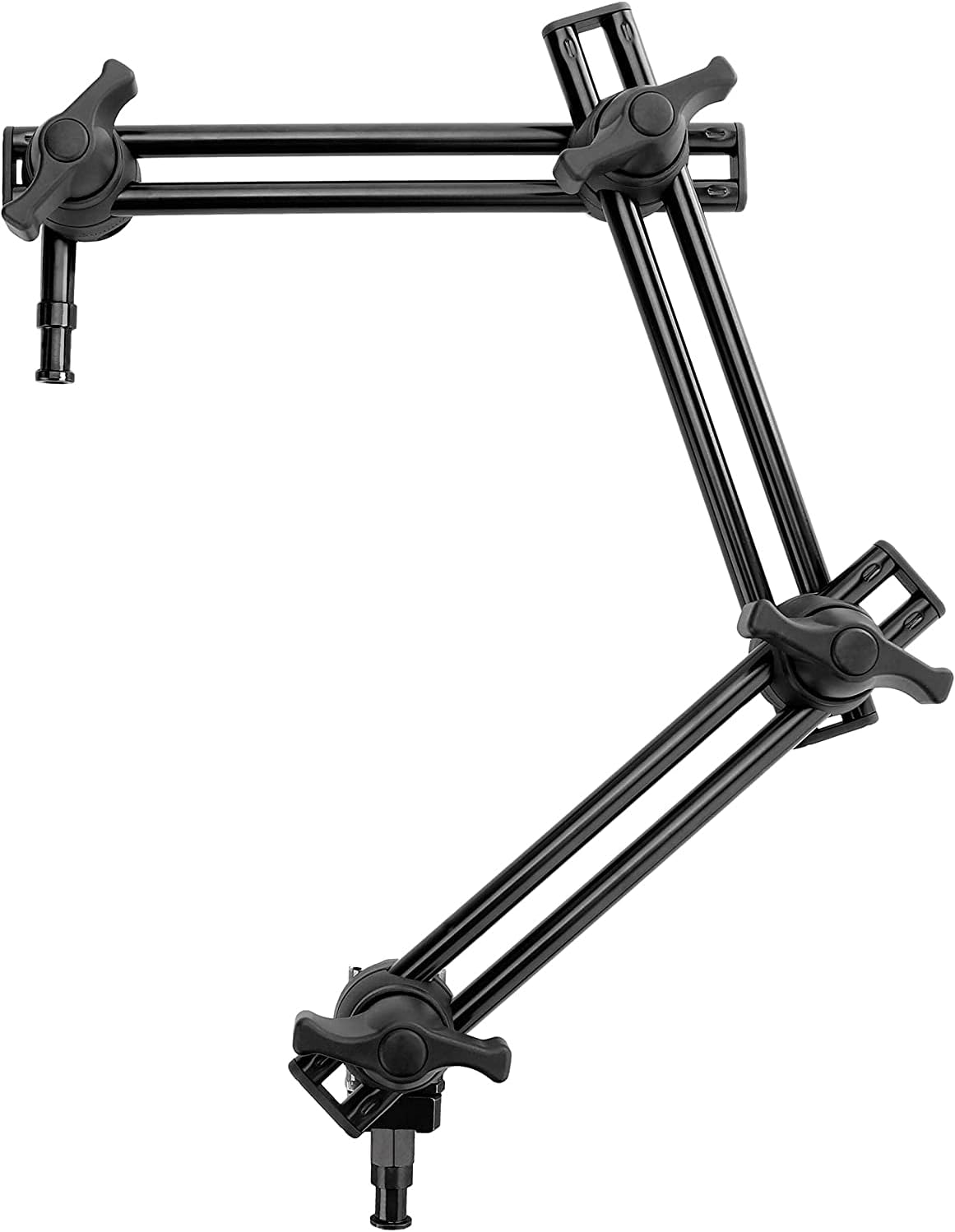 Fotoconic 3 Section Double Articulated Arm Without Camera Bracket, Compatible with Super Clamp, Angle Adjustable, 58 Stud with 38 Screw Thread Hole