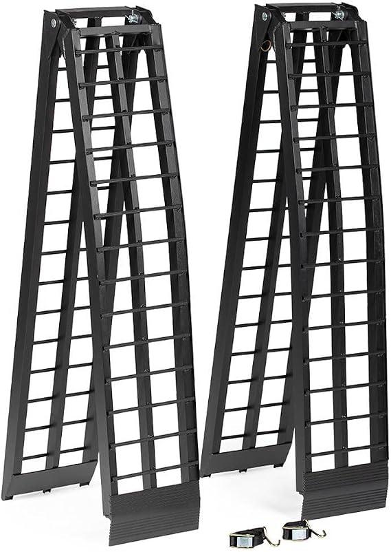Titan Ramps Aluminum ATV Motorcycle Loading Ramps, 1,200 lb, 9 Ft, 2-Pack