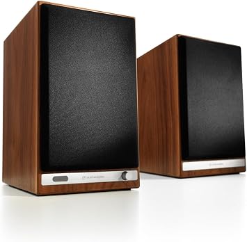 Audioengine HD6 Powered Bookshelf Speakers Bluetooth Speakers for Turntables, Vinyl Records, Home Stereo and Music Streaming - Walnut