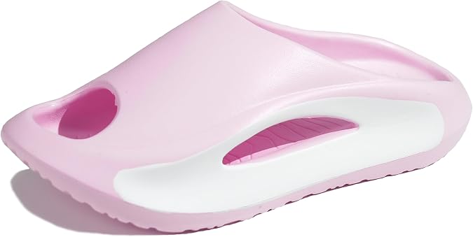 Meik Mangni Kids Cloud Slides Boys Girls Comfy Pillow Slippers Summer Beach Sandals Non-Slip Thick Sole Slippers for Indoor Outdoor