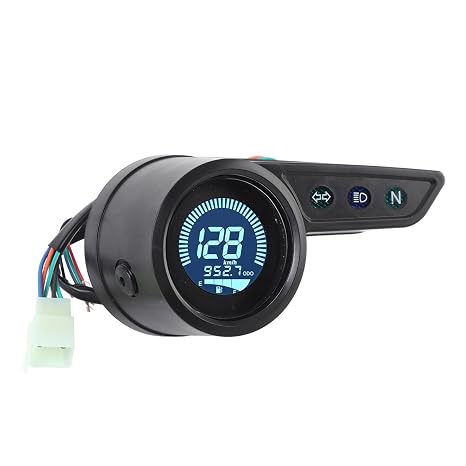 Universal Motorcycle Odometer LCD Digital Speedometer Tachometer Gauges for Most Popular Motorbike, Tachometer Odometer Universal Digital LCD Instrument Replacement