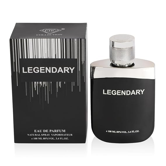 Legendary Mens Perfume Eau de Parfum Fresh Fruity Woody Masculine Scent Cologne 100ml/3.4 fl oz