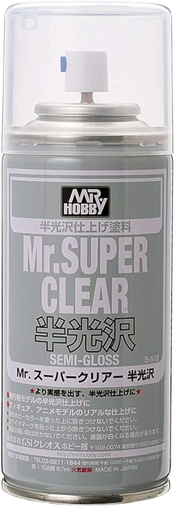 B516 Mr. Super Clear Semi-Gloss Spray, GSI