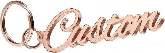 Personalized Name Keychain Custom Stainless Steel Letters Pendant as Special Christmas Gift for Women Girls