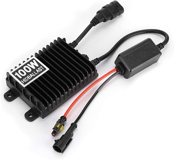 12V 100W HID Ballast for Xenon Light Lamp, Xenon Lamp Ballast Automotive Headlight Stabilizer Universal Replacement for Ignition Unit Block Car Accessory