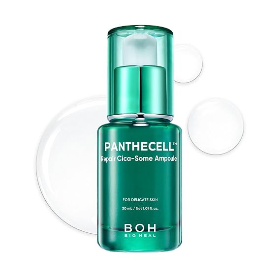 BIOHEAL BOH Panthecell Repair Cica-Some Ampoule 1.01 fl oz | Barrier Repair Serum for face with 1 Billion Cica Exosomes for Skin Recovery & Blemish Care, Facial Serum for Sensitive Skin