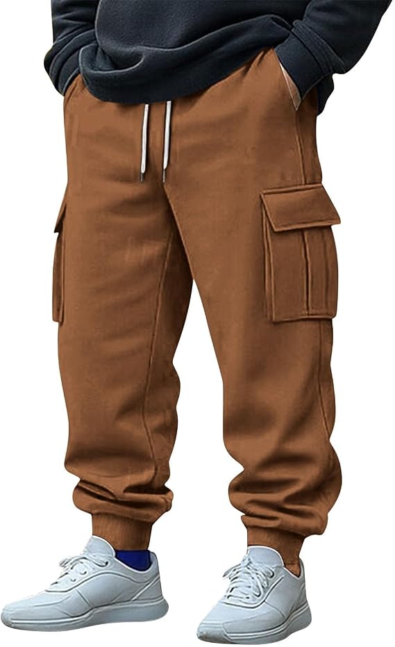 Jogger Pants for Men Printed Sweatpants Drawstrings Elastic Waist Active Comfort Work Run Tapered Athletic Golf Pants