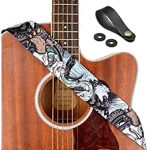 Guitar Strap, Soft Shoulder Strap for Acoustic, Electric and Bass Guitars